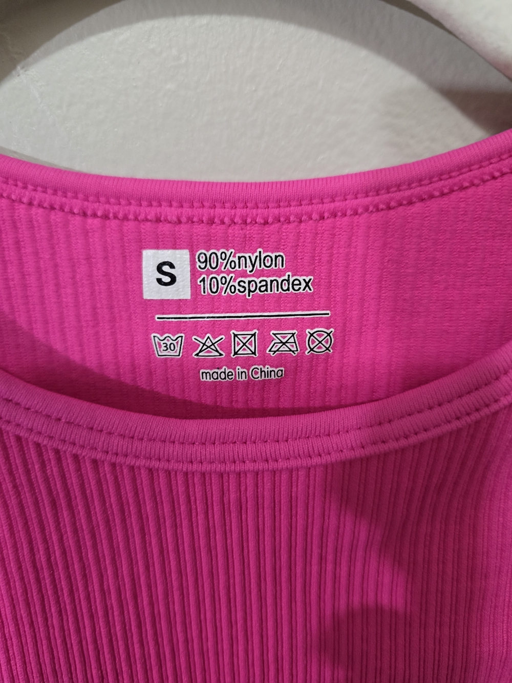 OQQ Pink Ribbed One-Piece Bodysuit - Picture 2 of 3